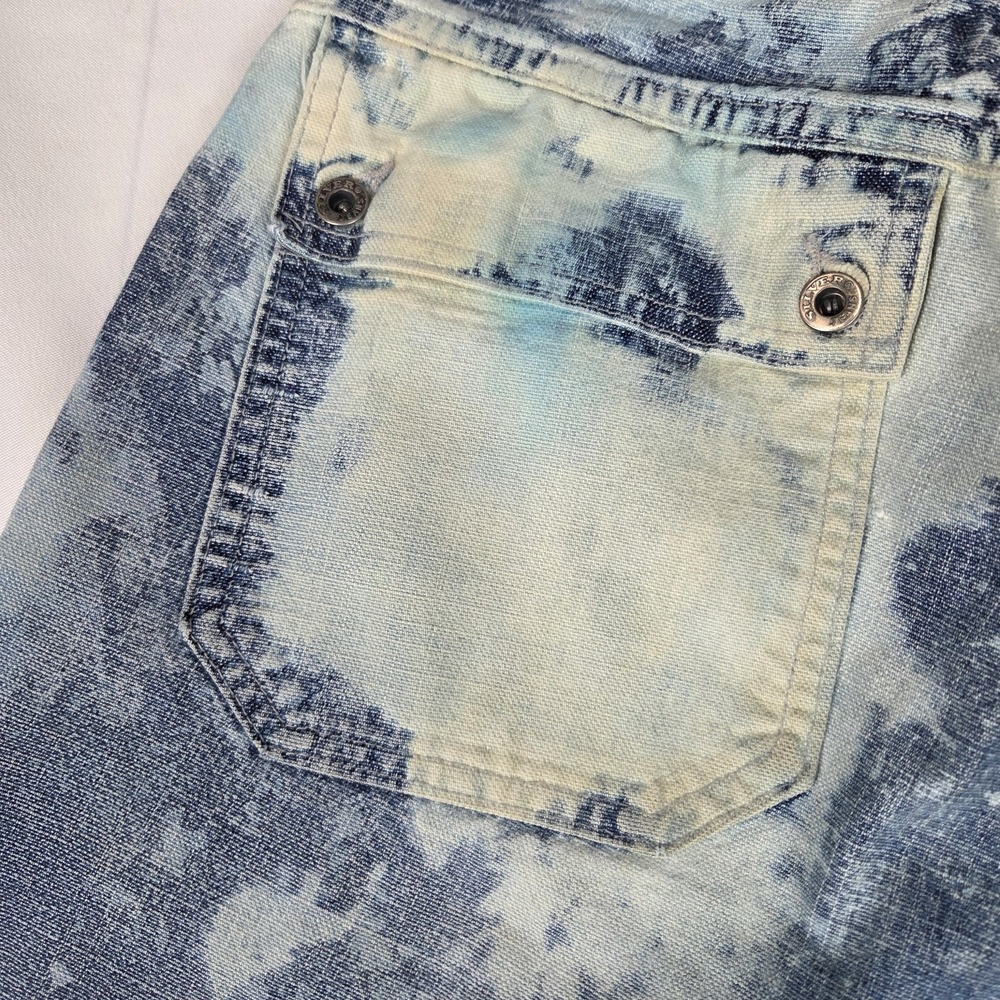 Silver Jeans Co Vintage Y2K Flare Leg Distressed Bleach Wash Cargo Jeans 29 - Picture 12 of 12
